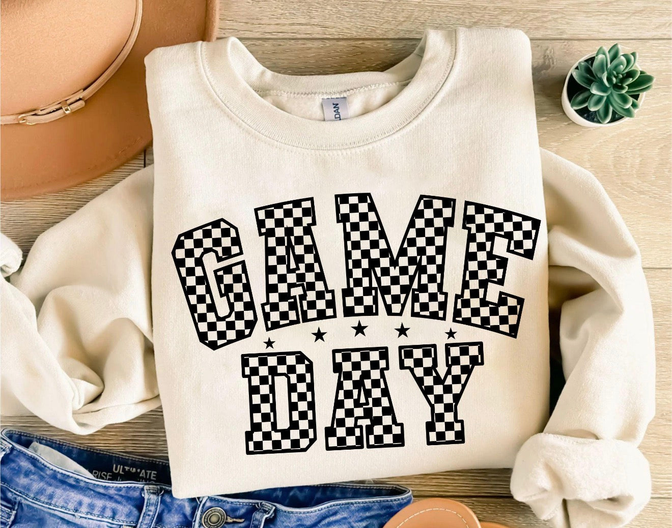 Checkered Game Day Tee