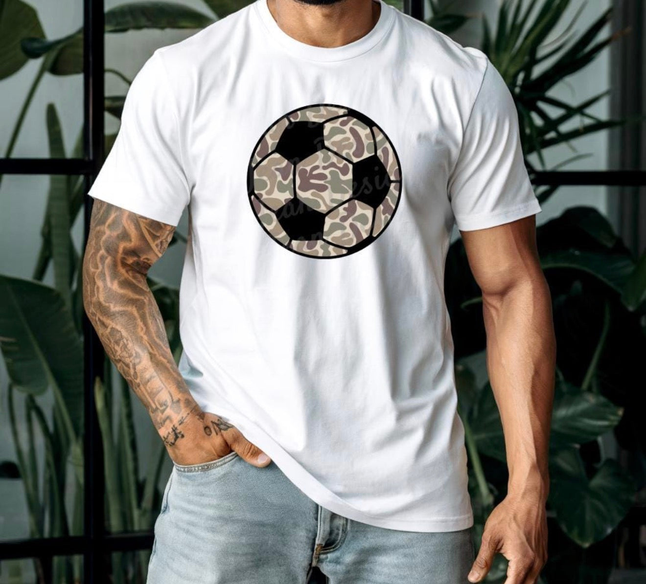 Camo Soccer Ball Tee