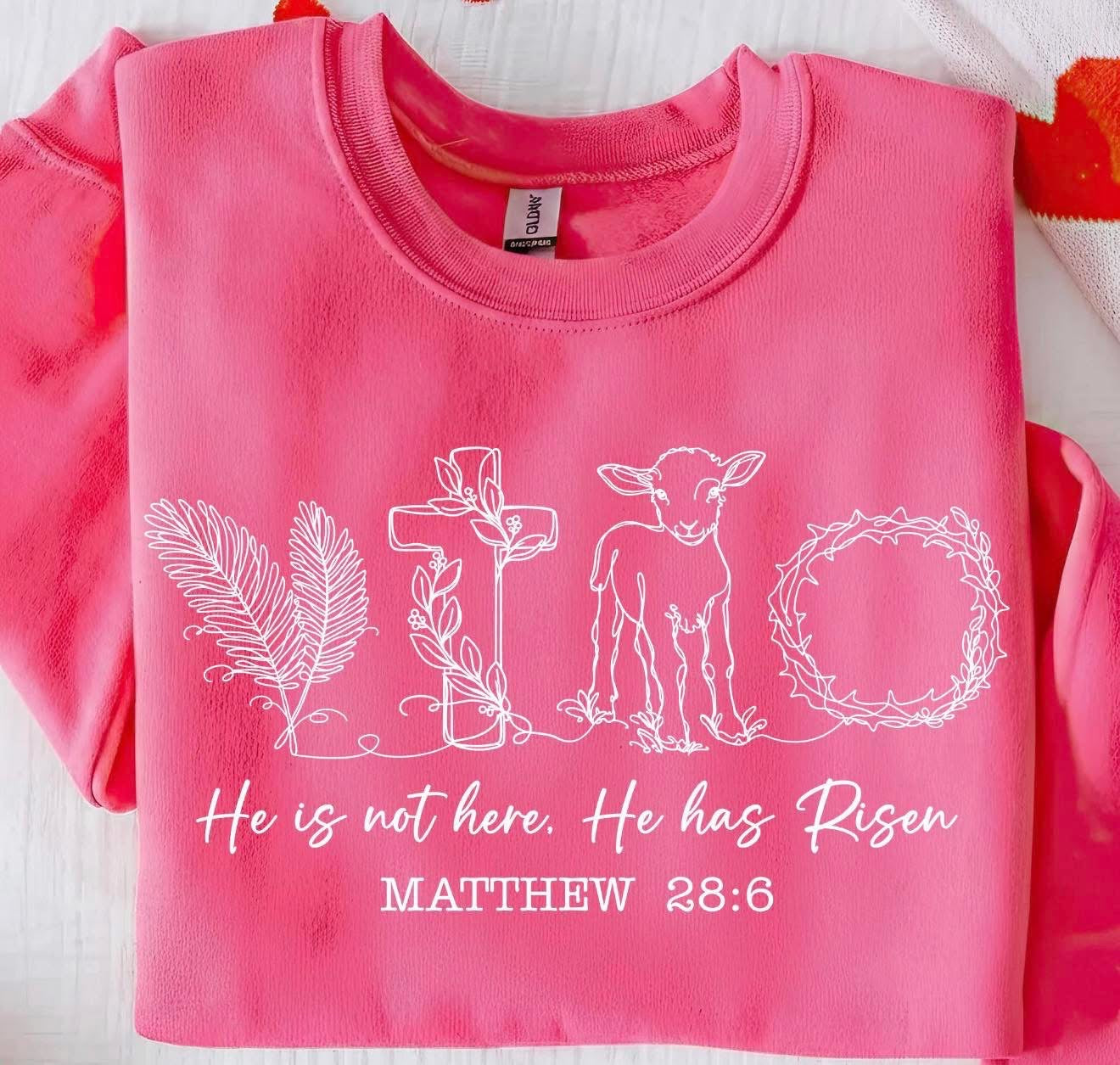 He is not here. He has Risen Tee