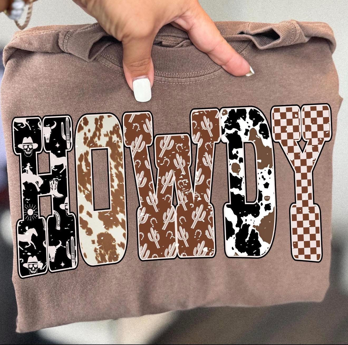 Western Print Howdy Tee