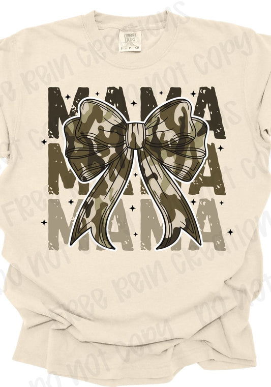 Mama Camo Bow Tee