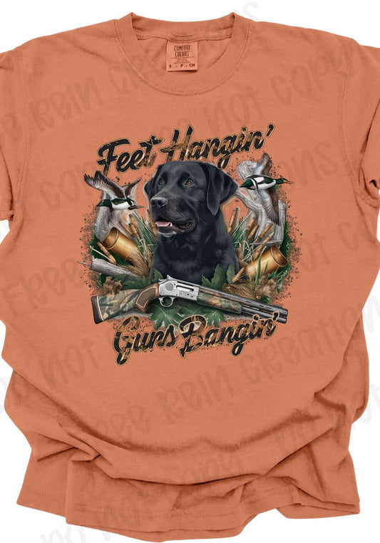 Feet Hangin' Guns Bangin' Tee