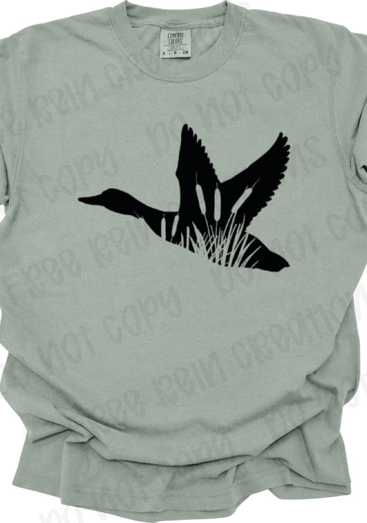 Duck Flying (Black) Tee