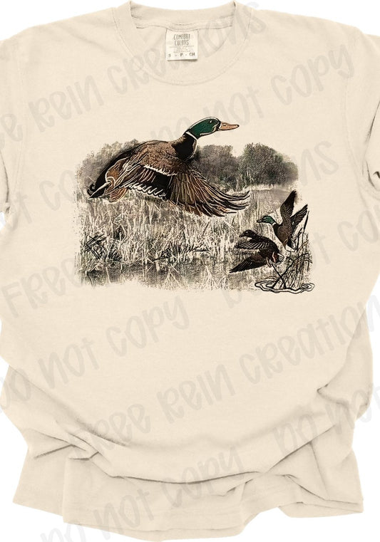 Duck Flying Vintage Tee