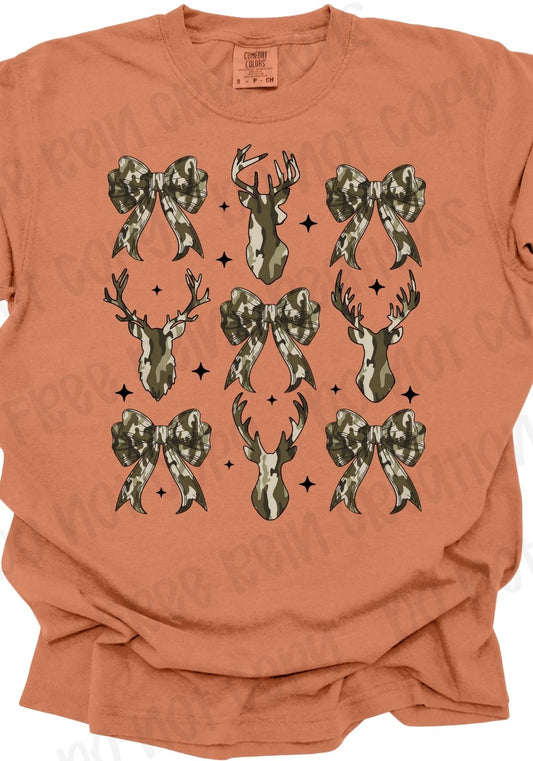 Camo Buck & Bows Tee