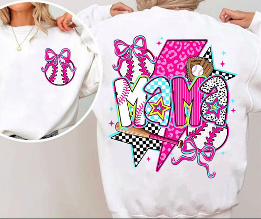 Mama - Baseball Neon Tee