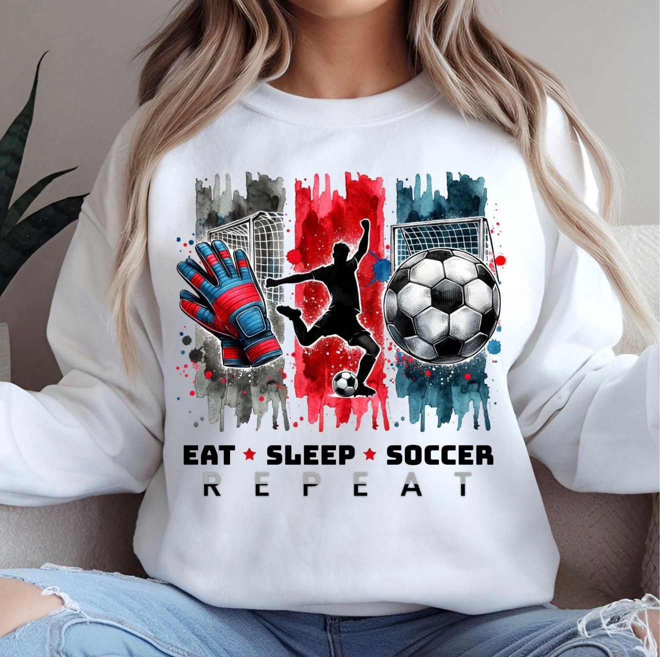 Eat Sleep Soccer Tee