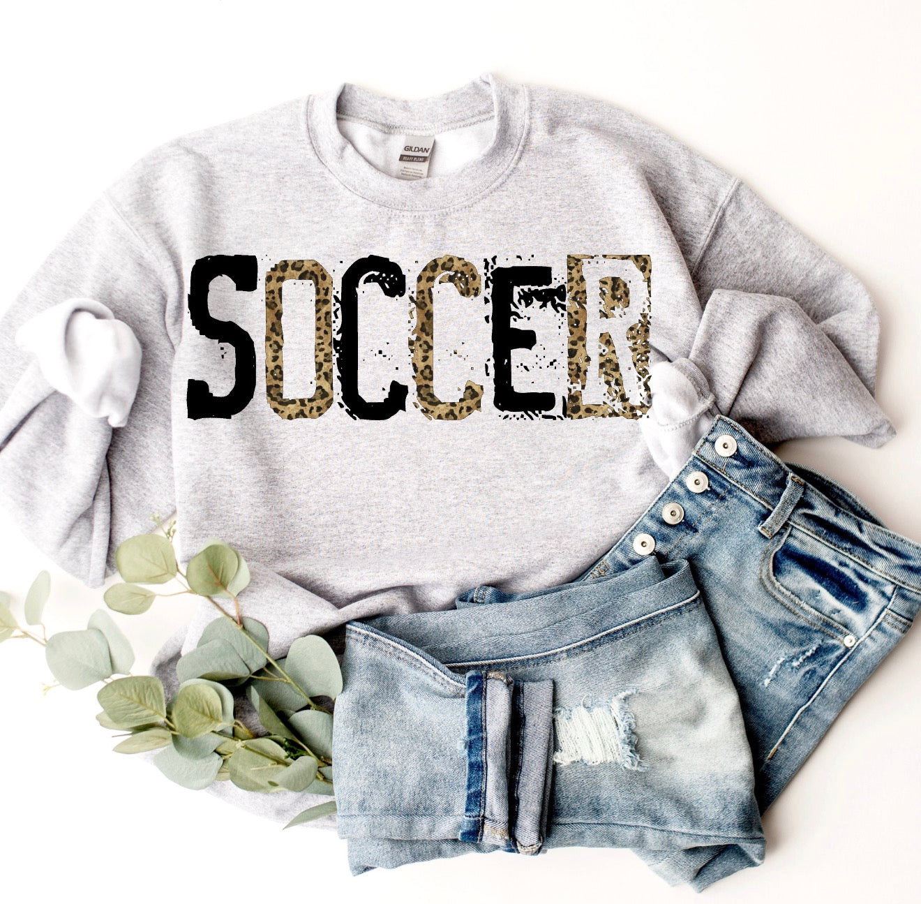 Leopard & Black Soccer Tee