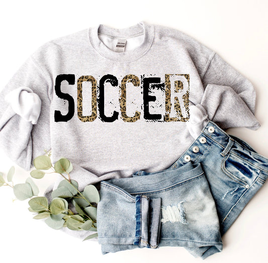 Leopard & Black Soccer Tee