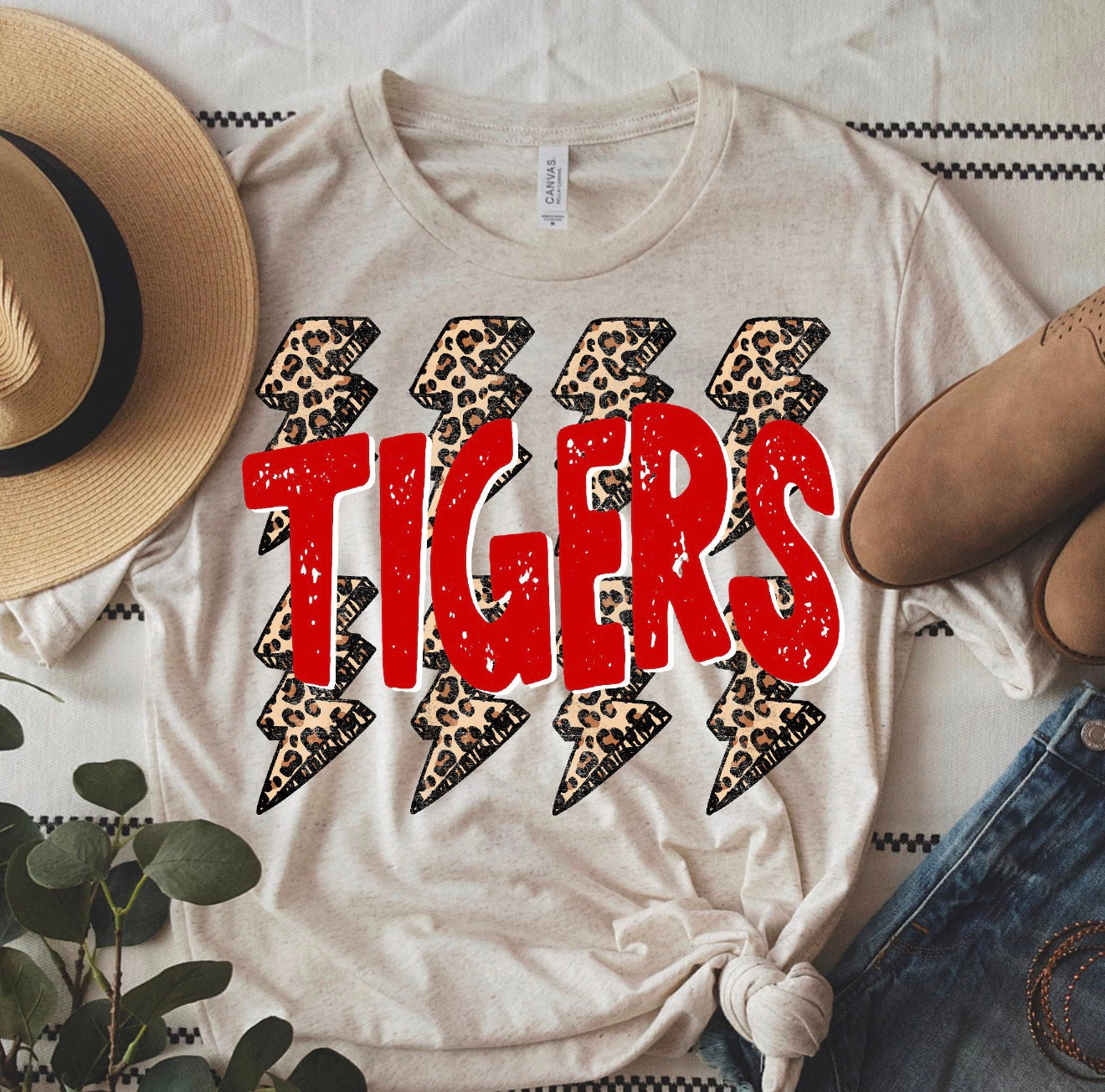 Tigers Lightning Bolt Tee