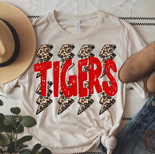 Tigers Lightning Bolt Tee