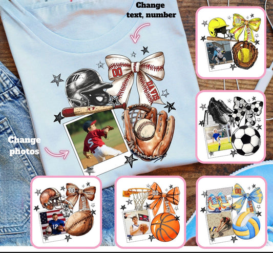 Custom Sports Photo Tee
