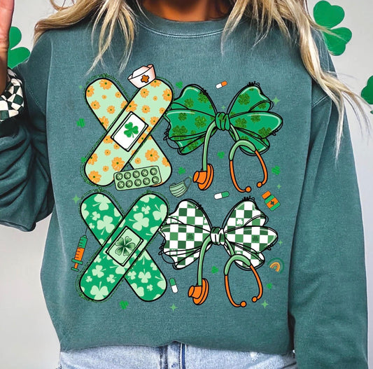 XOXO Shamrock Nurse Tee