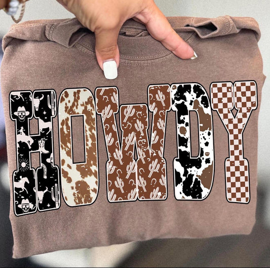 Western Print Howdy Tee