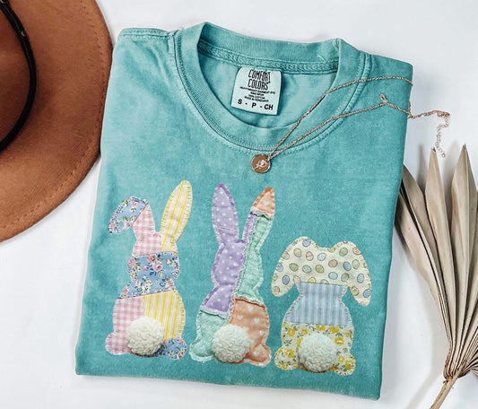 Patchwork Bunnies Tee