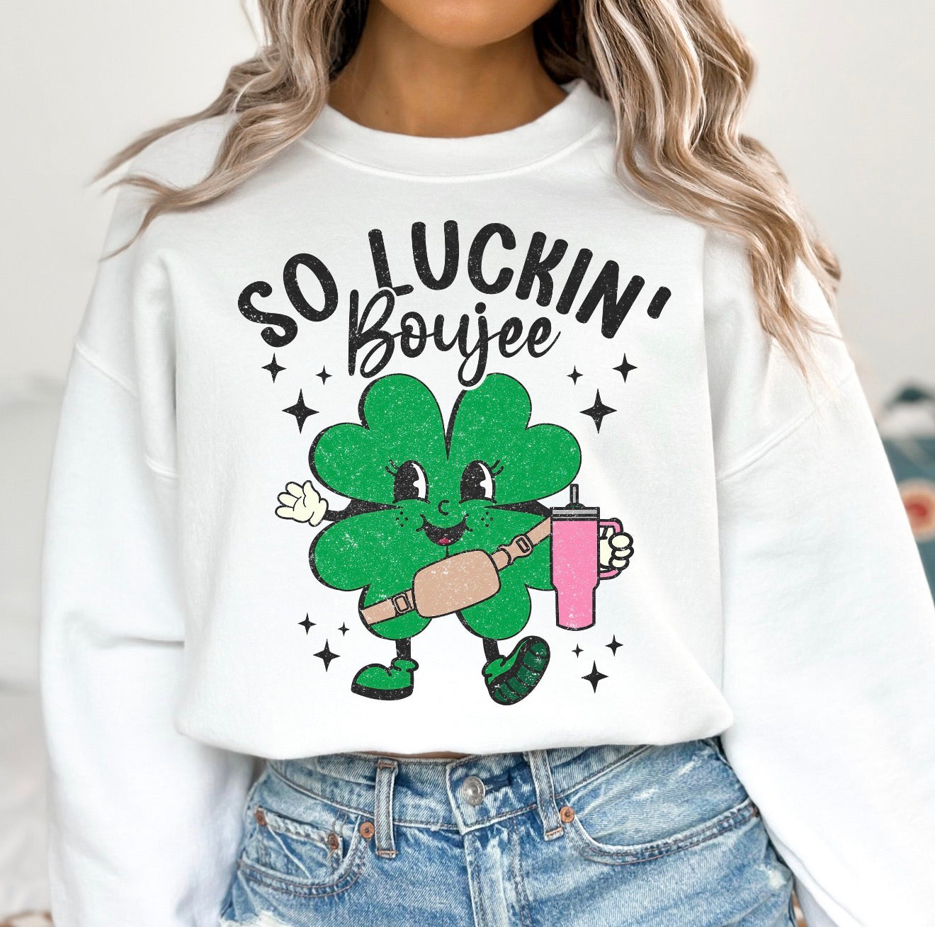 So Luckin' Boujee Tee