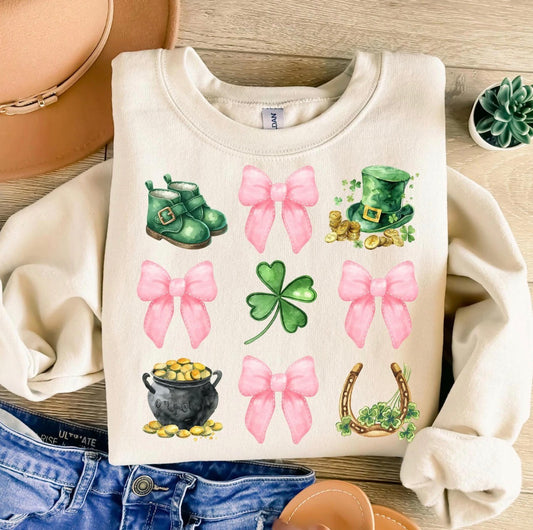 Shamrock & Bows Tee
