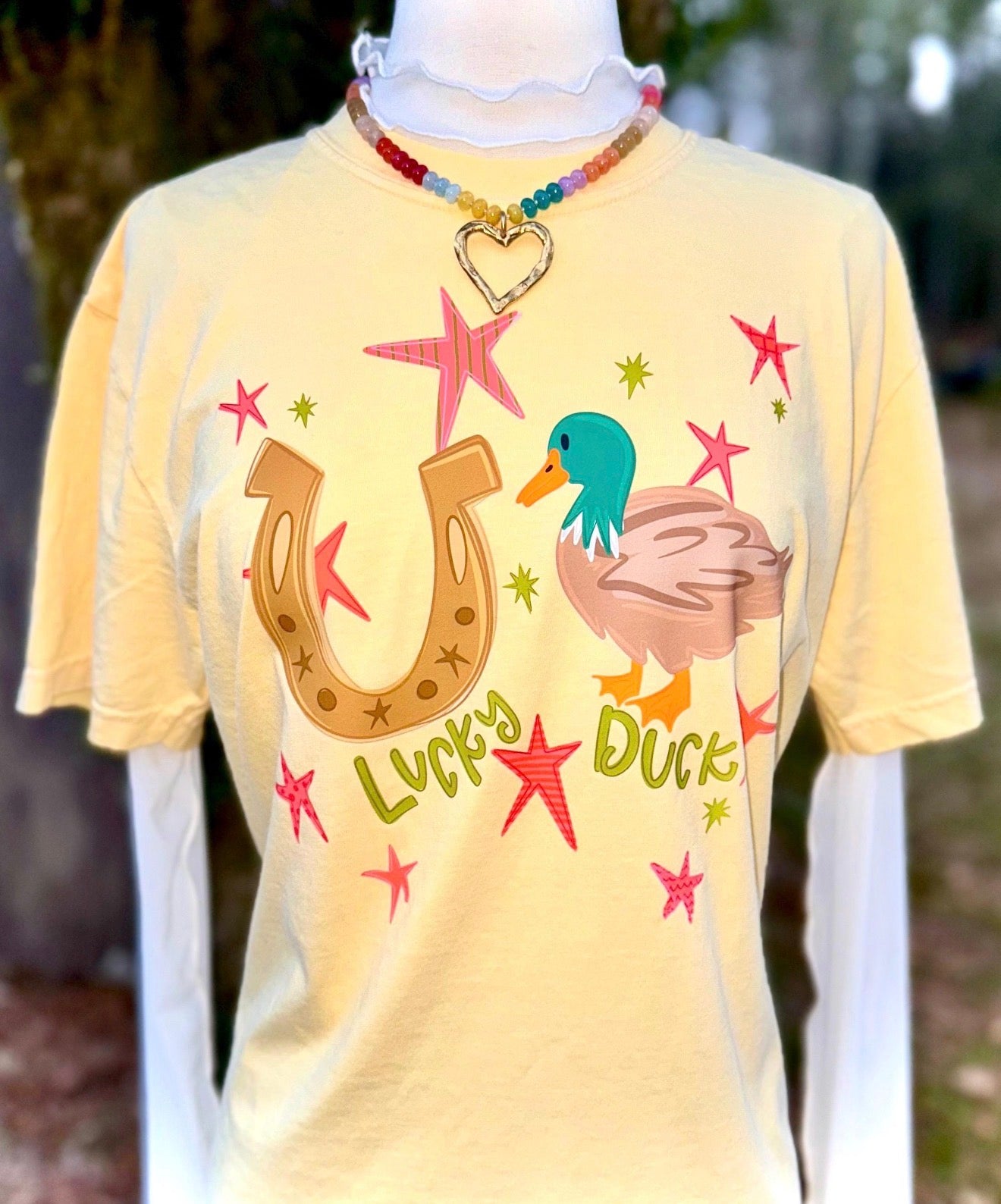 Lucky Duck Stars Tee